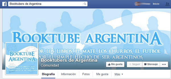 Booktubers de Argentina en Facebook.