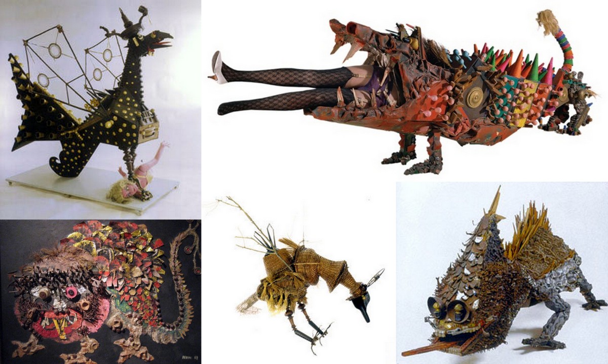 Algunos de los monstruos creados por Antonio Berni