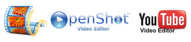 Logos de MovieMaker Opneshot y YouTube