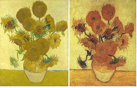 Cuadros de la colección de Los girasoles de Van Gogh.