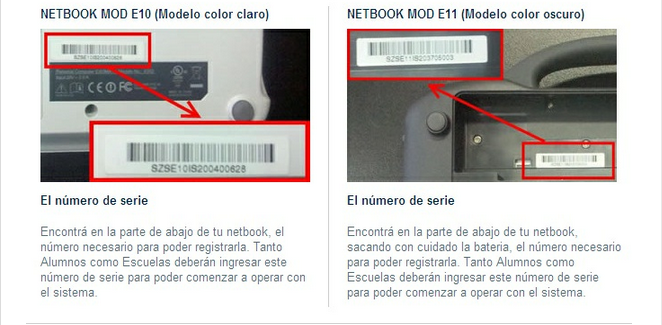 explicativo: donde encontrar el registro de serie 