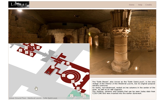 Museo de Louvre, Visita virtual.