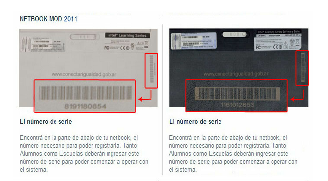 explicativo: donde encontrar el registro de serie (II)