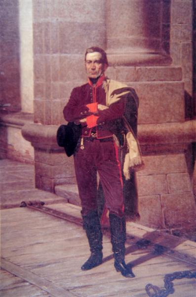 Artigas en la ciudadela, óleo de Juan Manuel Blanes.