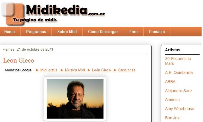 Página web Midikedia