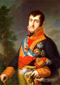 Retrato de Fernando VII, por Vicente López y Portaña.