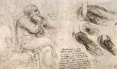 dibujo de los diarios de Da Vinci