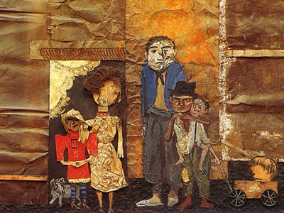 Obra de Berni - La familia de Juanito Laguna, 1960. 