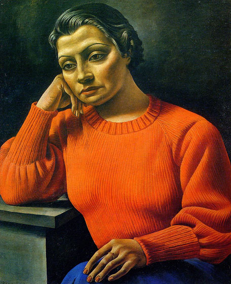 Obra de Berni - La mujer del sweater rojo (1935)