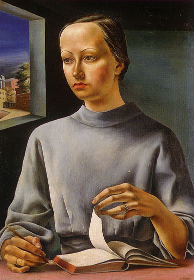 Obra de Berni - La muchacha del libro (1936)